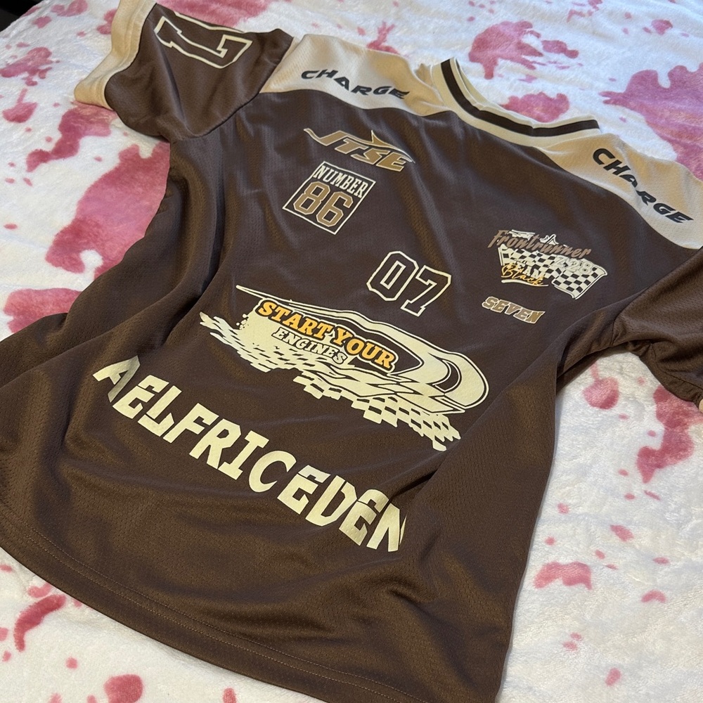 Aelfric Eden Brown Racing Graphic Tee - Picture 2 of 4
